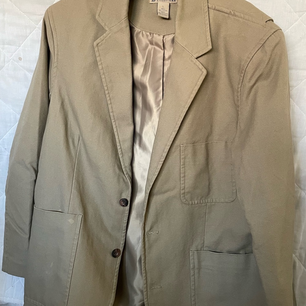 Duluth Trading Co Tan Lightweight Shirt Jacket